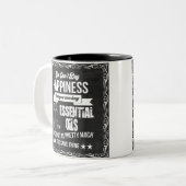 Kaufende ätherische Öle Gleichgestellte Glück Zweifarbige Tasse (Vorderseite Links)