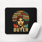 Käufer Black History Month Mächtige schwarze Pride Mousepad (Mit Mouse)