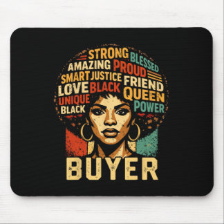 Käufer Black History Month Mächtige schwarze Pride Mousepad