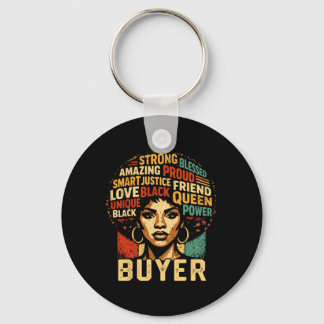 Käufer Black History Month Mächtige schwarze Pride Schlüsselanhänger