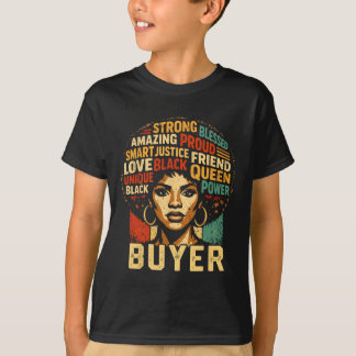 Käufer Black History Month Mächtige schwarze Pride T-Shirt