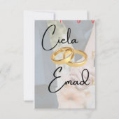 Käufer würde RSVP karte (Rückseite)