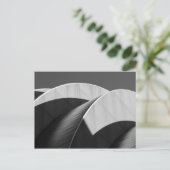 Kauffman Center Black and White Curves Postkarte (Stehend Vorderseite)