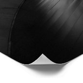 Kauffman Center Curves and Shadows Black and White Poster (Ecke)