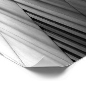 Kauffman Centre Black and White Curves Kansas City Poster (Ecke)