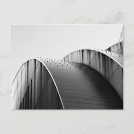 Kauffman Centre Black and White Curves Kansas City Postkarte