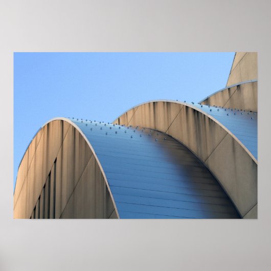 Kauffman Centre Blue Curves, Kansas City Poster (Vorne)