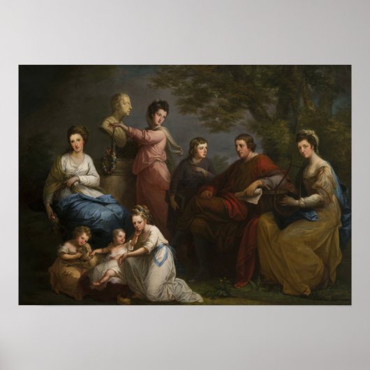 Kauffman - Familie des Earl of Gower 1772 Poster (Vorne)