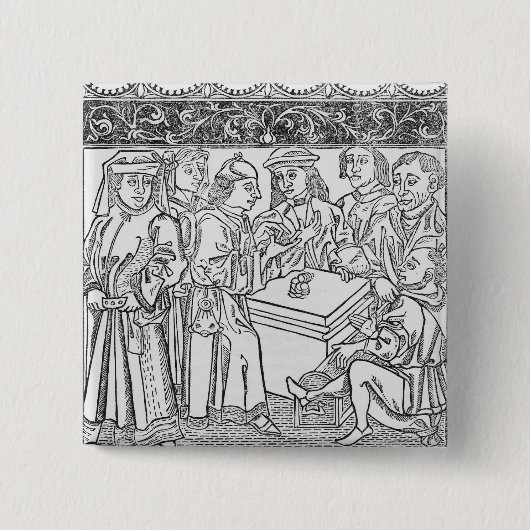 Kaufleute und Geldverleiher Button (Vorderseite)