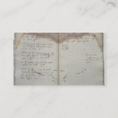 Kaufmännische Dokumente, Buchstabe der Annahme von Visitenkarte (Rückseite)