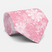 Kaugummi-Blumen-Batik Krawatte (Gerollt)