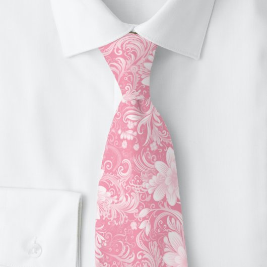 Kaugummi-Blumen-Batik Krawatte