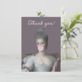 Kaugummi Diva blasen ein rosa Kaugummi Dankeskarte (Stehend Vorderseite)