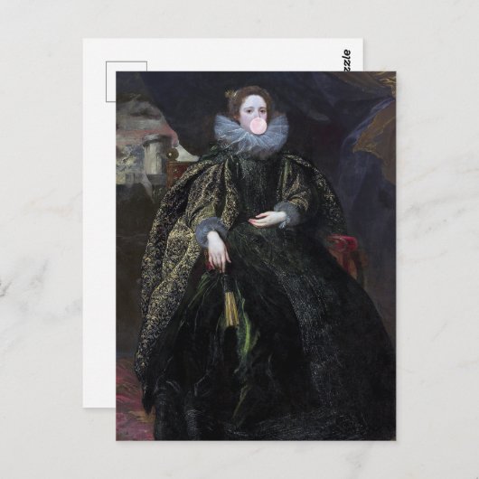 Kaugummi Diva Marchesa Postkarte (Vorne/Hinten)