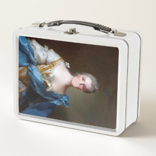 Kaugummi Diva mit Blauer Schmetterling Metall Brotdose