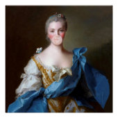 Kaugummi Diva mit Blauer Schmetterling Poster (Vorderseite)