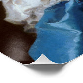 Kaugummi Diva mit Blauer Schmetterling Poster (Ecke)