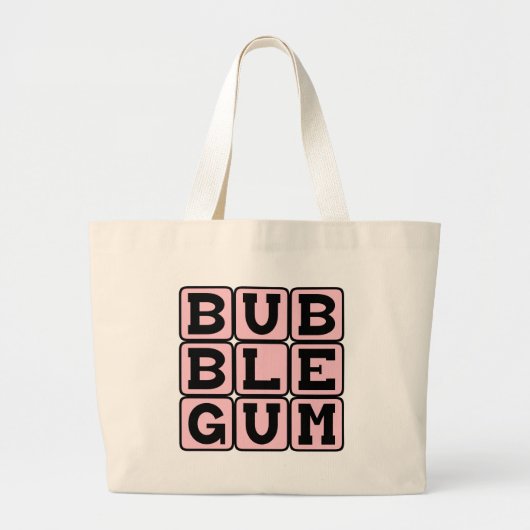 Kaugummi, Farbe und Bonbons Jumbo Stoffbeutel (Vorne)