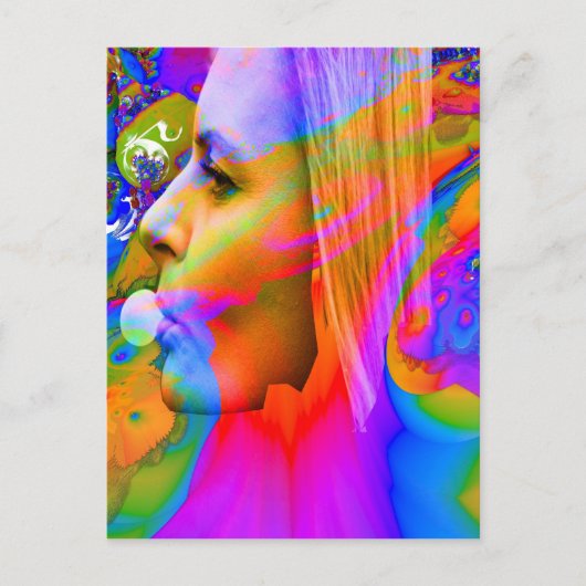 Kaugummi Postkarte (Vorderseite)