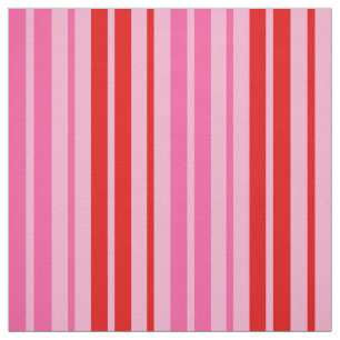 Kaugummi-Rosa-Rot-vertikale-Streifen-Design Stoff