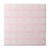 Kaugummi-Rosa und Lavendel-Schamrot Gingham-Muster Fliese (Vorderseite)