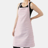 Kaugummi-Rosa und Lavendel-Schamrot-Gingham-Muster Schürze (InSitu)