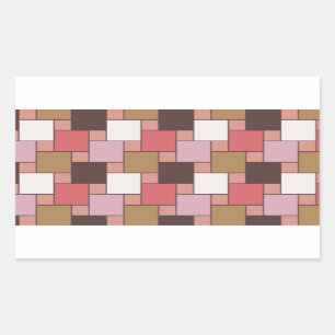 Kaugummi-Sorbet Rechteckiger Aufkleber