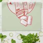 Kaugummi-Thunfischgeschmack Geschirrtuch (Gefaltet)