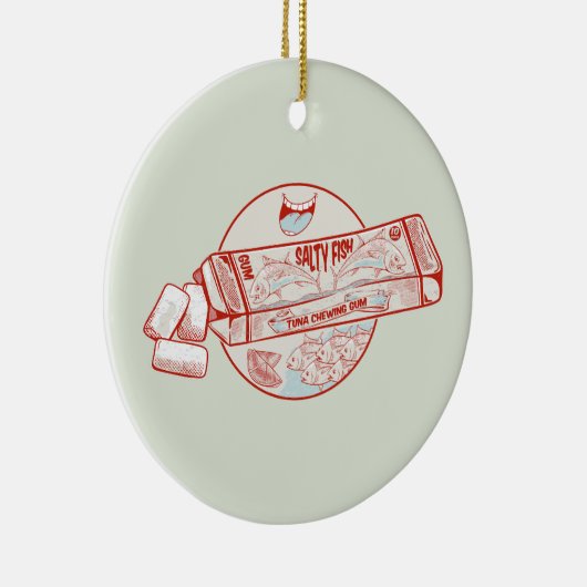 Kaugummi-Thunfischgeschmack Keramik Ornament (Rechts)