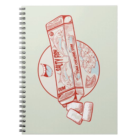 Kaugummi-Thunfischgeschmack Notizblock (Vorderseite)