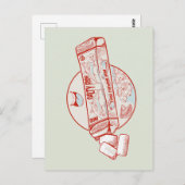 Kaugummi-Thunfischgeschmack Postkarte (Vorne/Hinten)
