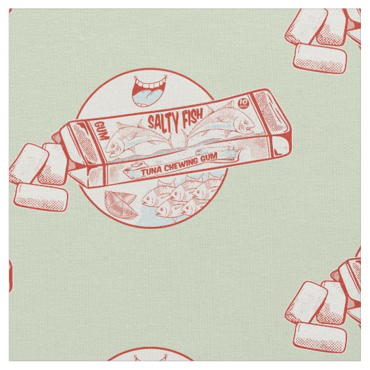 Kaugummi-Thunfischgeschmack Stoff (Nahaufnahme)
