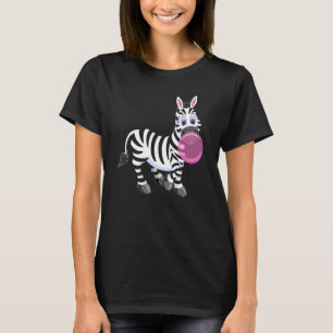 Kaugummi Zebra Süßes Zoo Tier T-Shirt