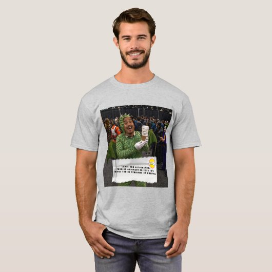 Kaugummipapier-Witze Comic Con T-Shirt (Vorne ganz)