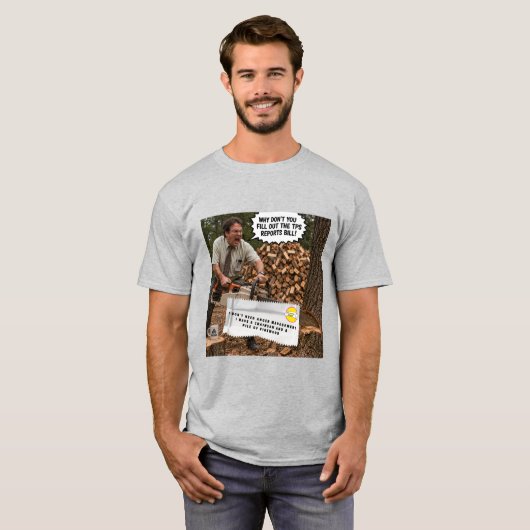 Kaugummipapier Witze T-Shirt (Vorne ganz)