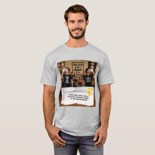 Kaugummiverpackung-Witze T-Shirt (Vorne ganz)