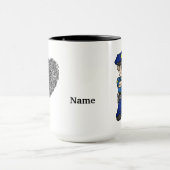 Kaukasischer oder weißer Polizist u. Tasse (Zentrum)