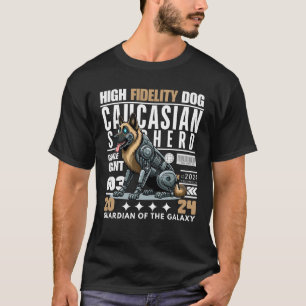 Kaukasischer Schäferhund hoher Fidelity-Hund T-Shirt