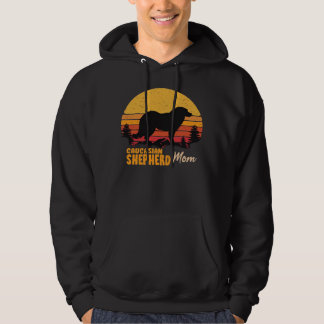 Kaukasischer Schäferhund-Mama Vintage Retro Klassi Hoodie