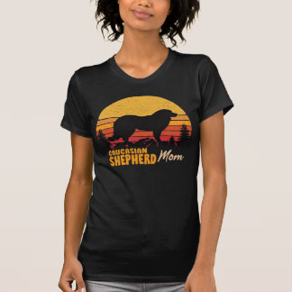 Kaukasischer Schäferhund-Mama Vintage Retro Klassi T-Shirt