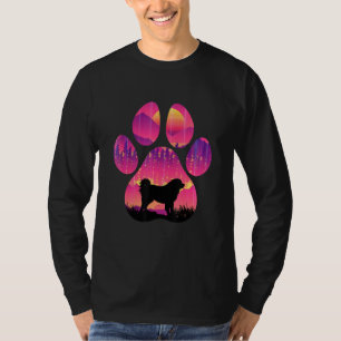 Kaukasischer Schäferhund Pfote Mama Papa Hund Frau T-Shirt