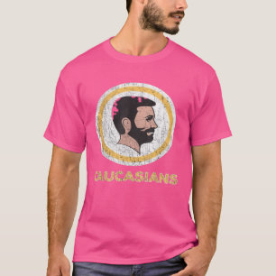 Kaukasischer T - Shirt Kaukasier Stolz Vintag Funn