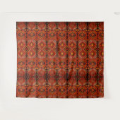 Kaukasisches Teppichdesign in warmen Farben Wandteppich (Vorderseite (Horizontal))