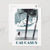 Kaukasus Postkarte (Vorne/Hinten)
