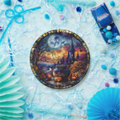 Kauldron aus verkettetem Glas Pappteller (Party)