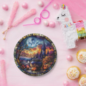 Kauldron aus verkettetem Glas Pappteller (Party)