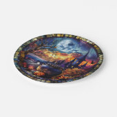 Kauldron aus verkettetem Glas Pappteller (Schrägansicht)