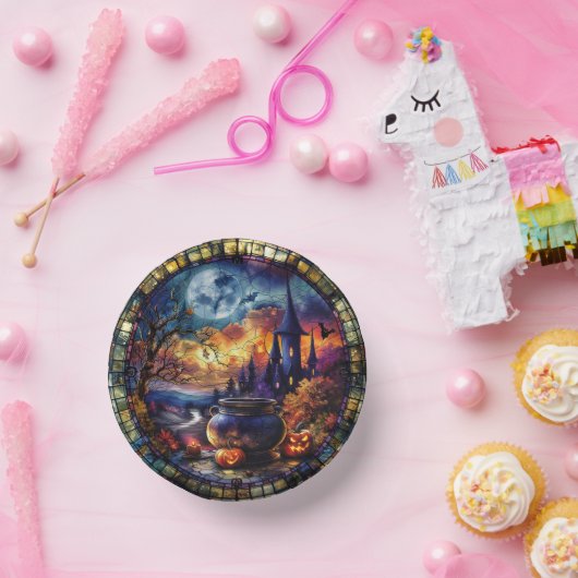 Kauldron aus verkettetem Glas Pappteller (Party)