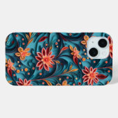 Kaum da Nahtlose Blumenmuster Case-Mate iPhone Hülle (Rückseite (Horizontal))