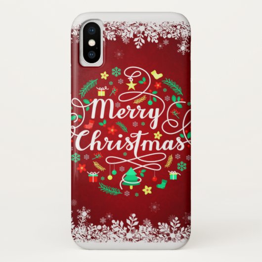 Kaum dort iPhone X Weihnachtsfall Case-Mate iPhone Hülle (Rückseite)